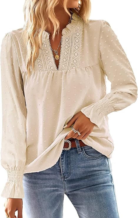 Premium Boho Flowing Elegant V Neck Top