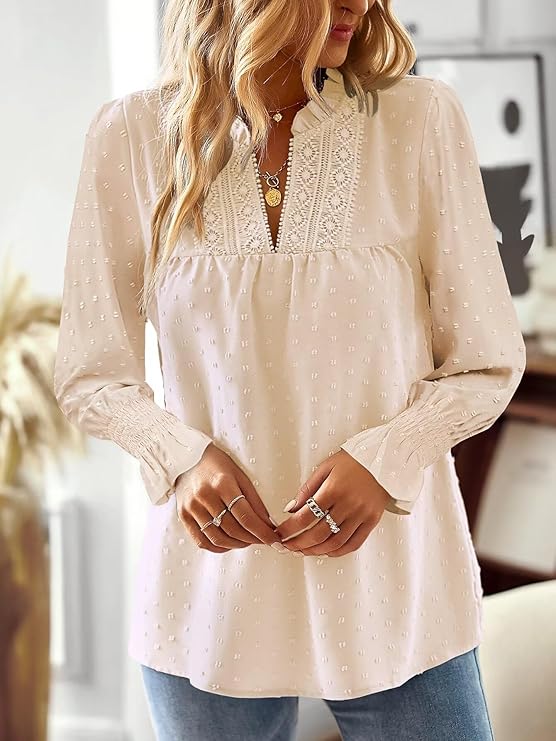 Premium Boho Flowing Elegant V Neck Top