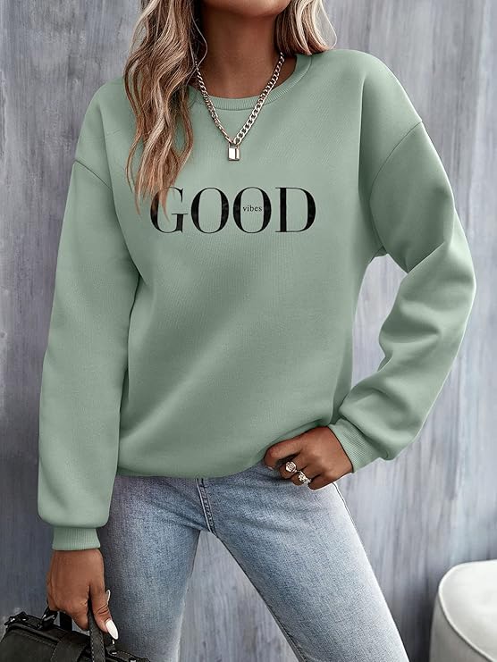 Ultra Soft Casual Letter Print Jumper