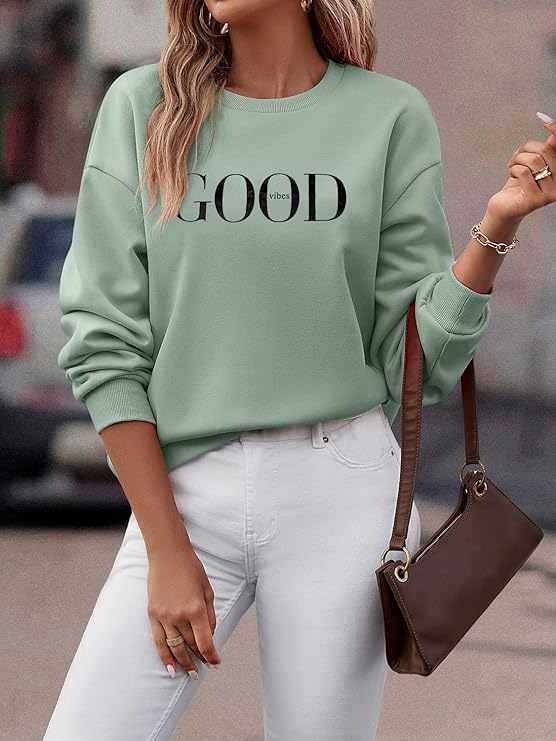 Ultra Soft Casual Letter Print Jumper