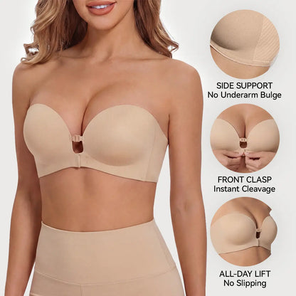 Perfected Seamless Full-Support Push-Up Bra