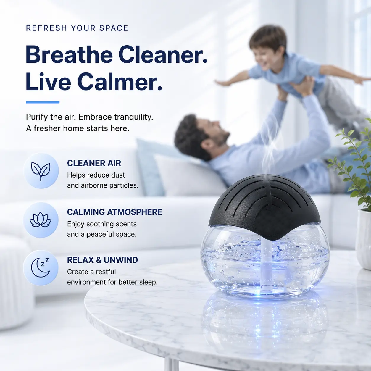 FreshBreathe Compact Air Purifier Pro