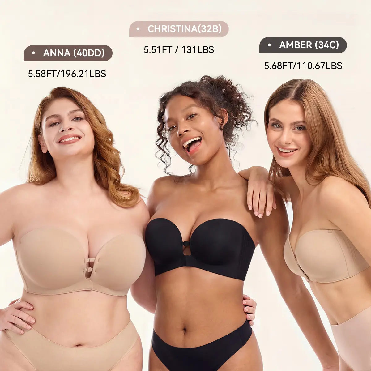 Perfected Seamless Full-Support Push-Up Bra